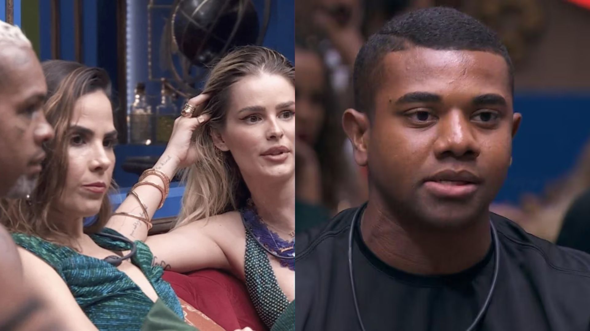 Camarotes e Davi no 'BBB 24' - Reprodução/Globoplay