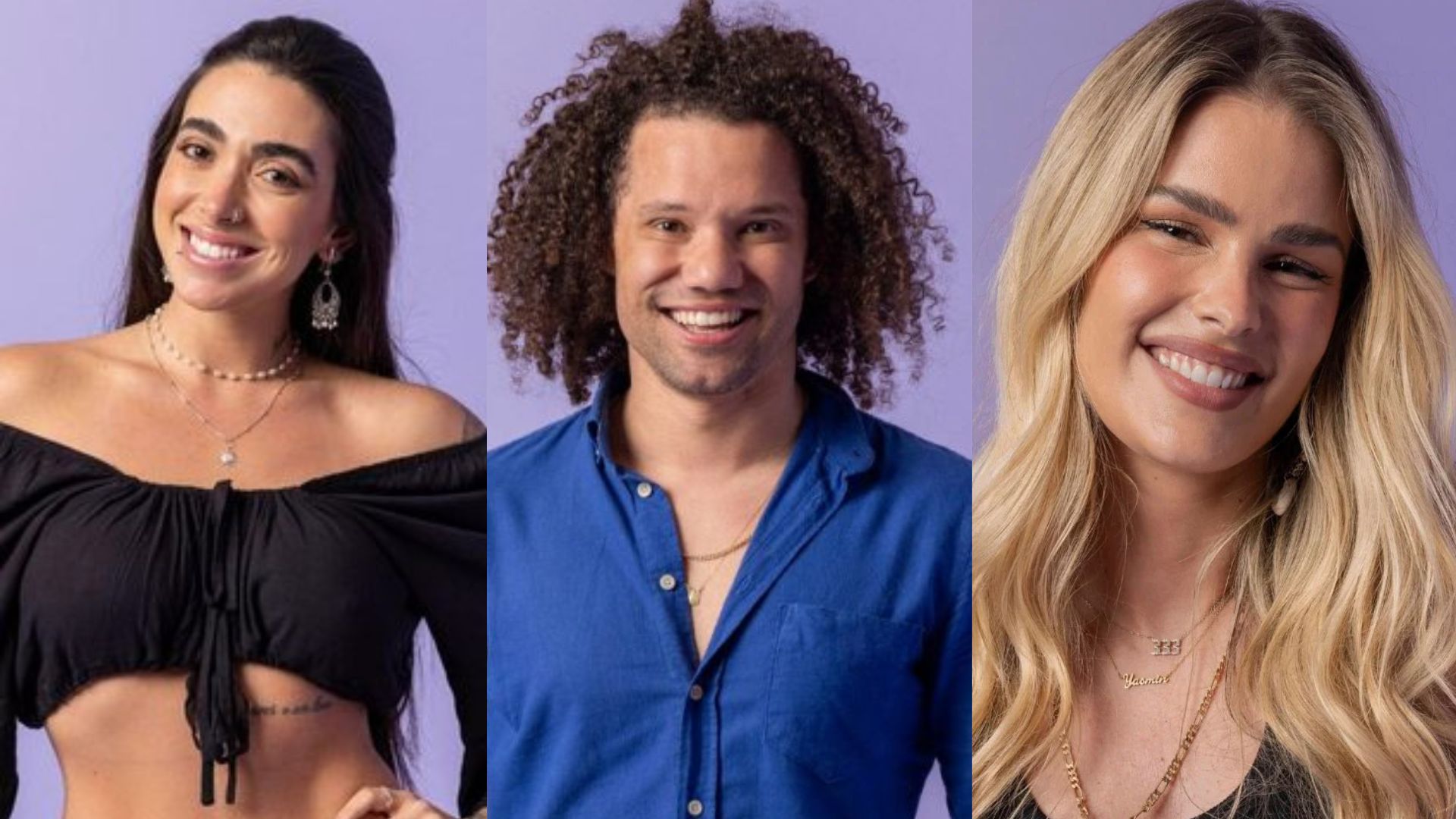 Giovanna, Maycon e Yasmin no 'BBB 24' - Reprodução/TV Globo