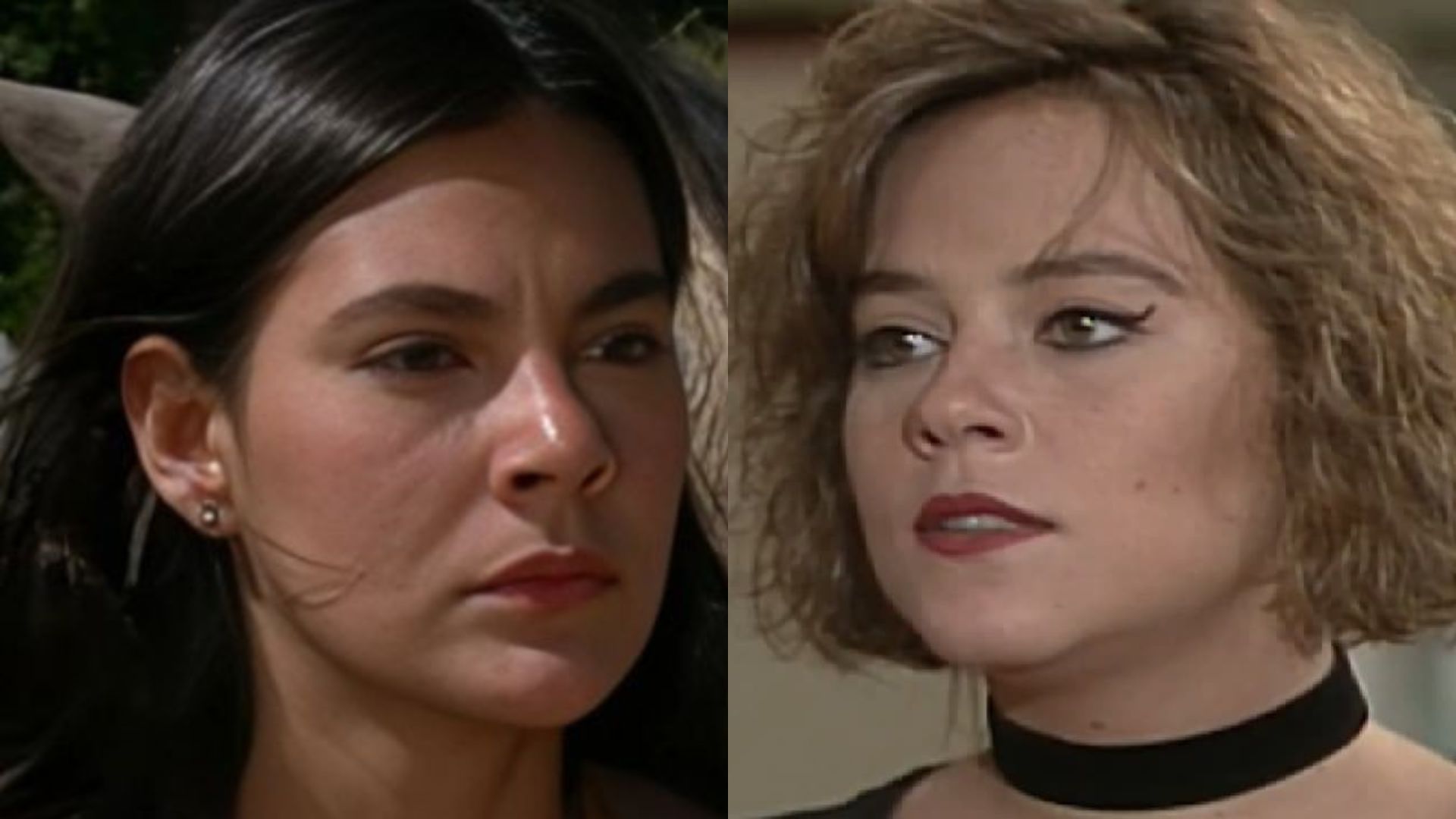 Luzia e Malu em 'Mulheres de Areia' - Reprodução/TV Globo