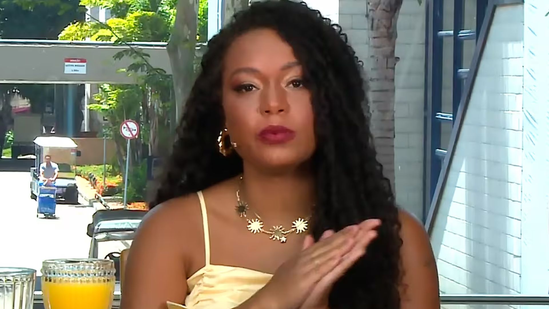 Thalyta, do 'BBB 24', no 'Mais Você - Reprodução/TV Globo