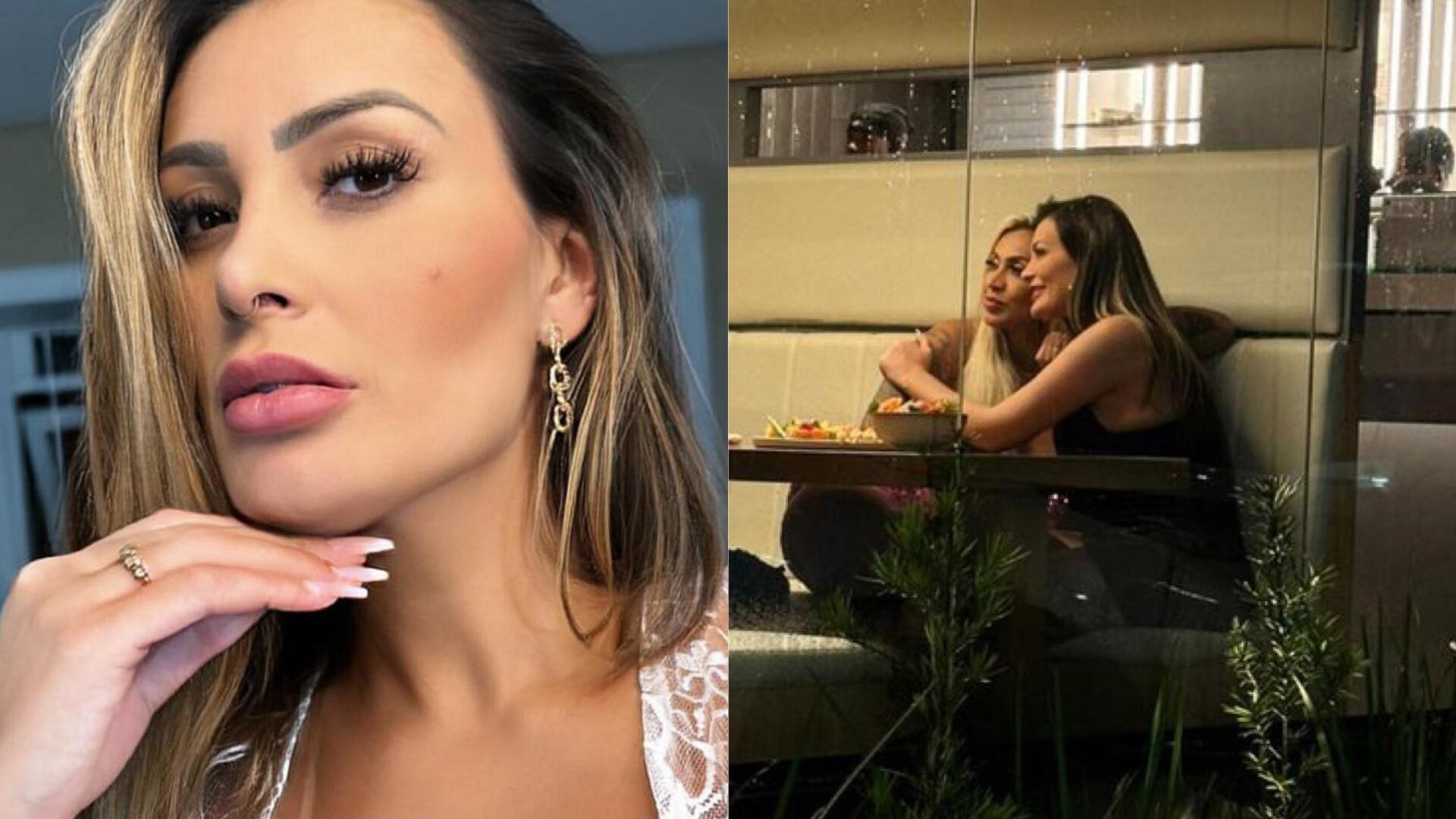 Andressa Urach é flagrada em clima de romance com influencer polêmica