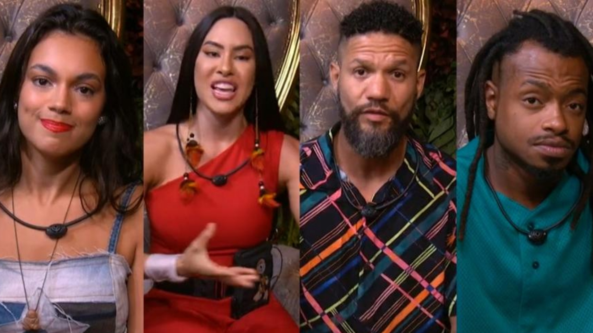 Alane, Isabelle, Juninho e Luigi (Reprodução/Globo)