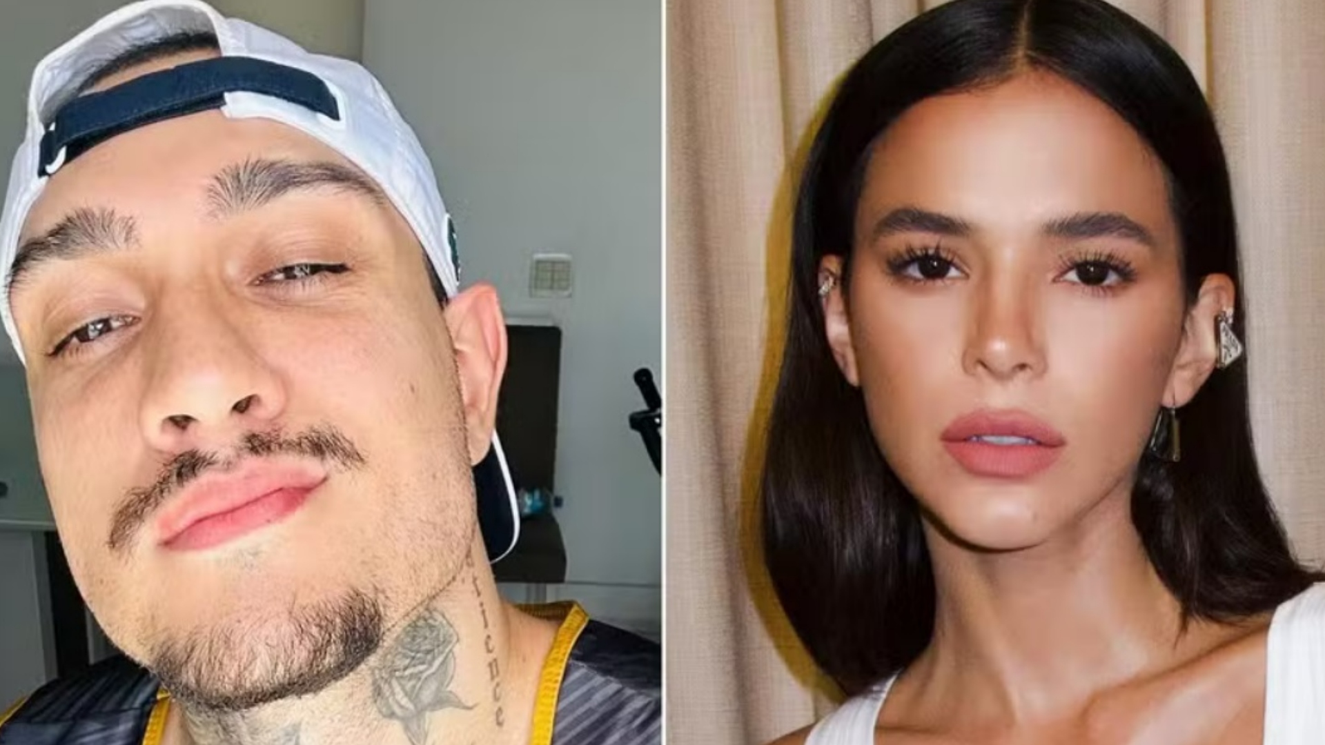 MC Bin Laden e Bruna Marquezine (Reprodução/Instagram)