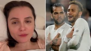 Monica Iozzi, Daniel Alves e Neymar - Reprodução/Instagram