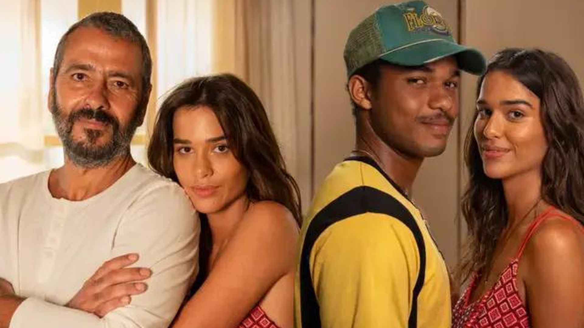José Inocêncio, Mariana e João Pedro em 'Renascer' - Reprodução/TV Globo