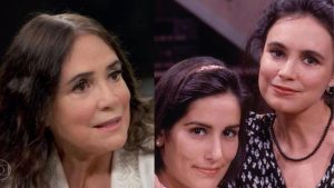 Regina Duarte e Glória Pires - Reprodução/ TV Globo