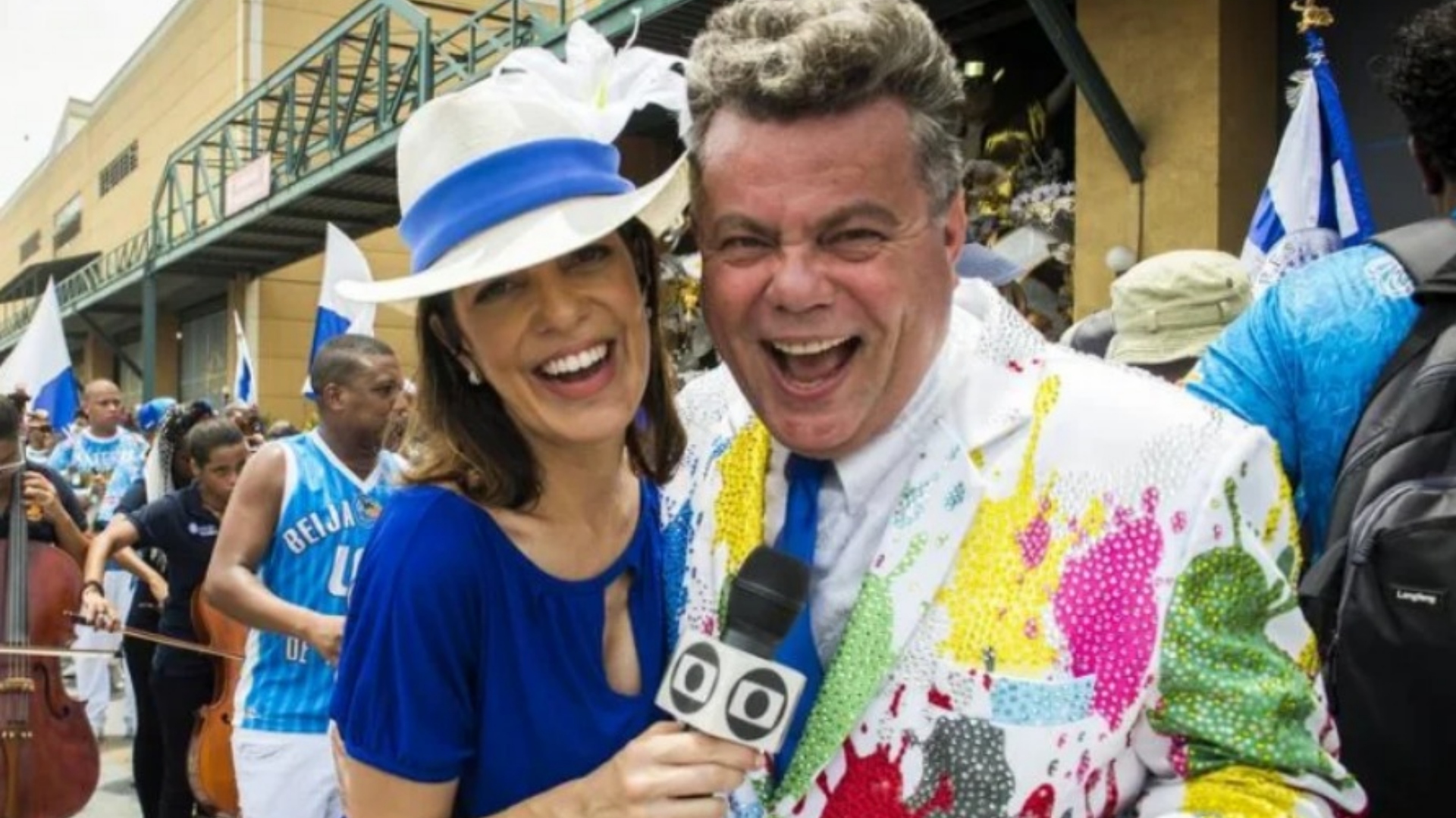 Mariana Gross e Milton Cunha (Reprodução/Globo)