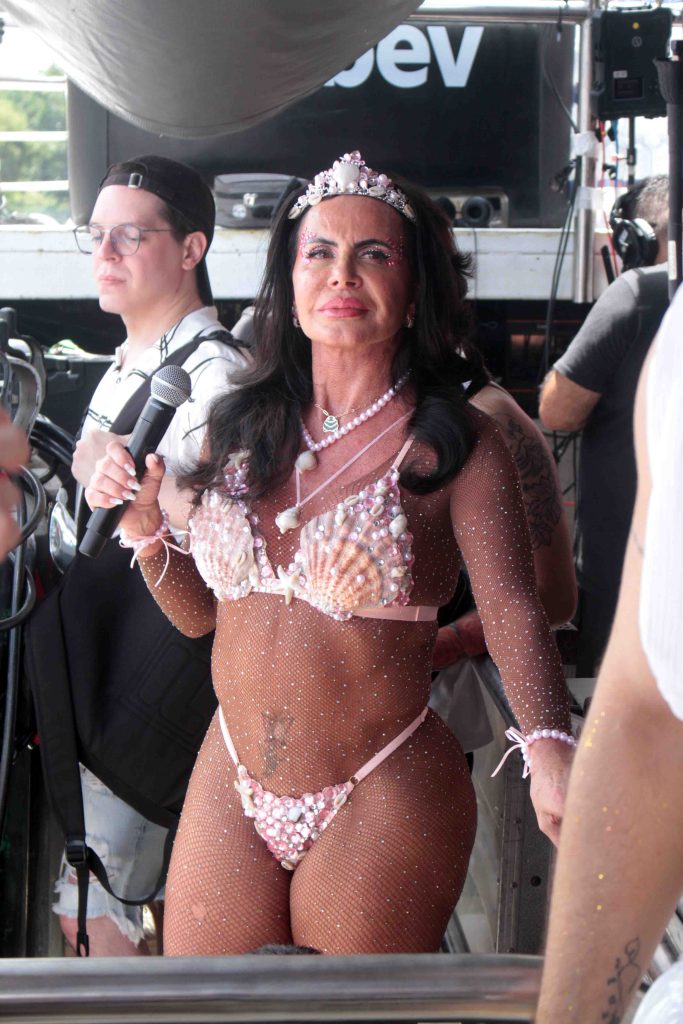 Gretchen no Carnaval de São Paulo - Crédito: Orlando Oliveira / AgNews