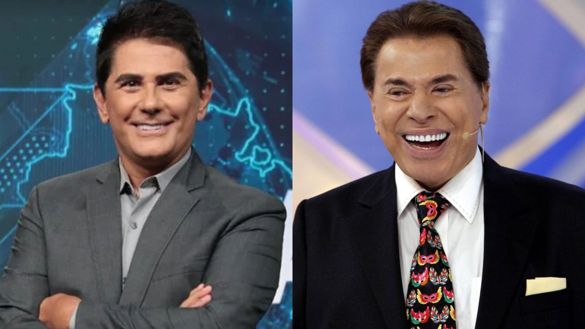 Cesar Filho e Silvio Santos - Reprodução/SBT
