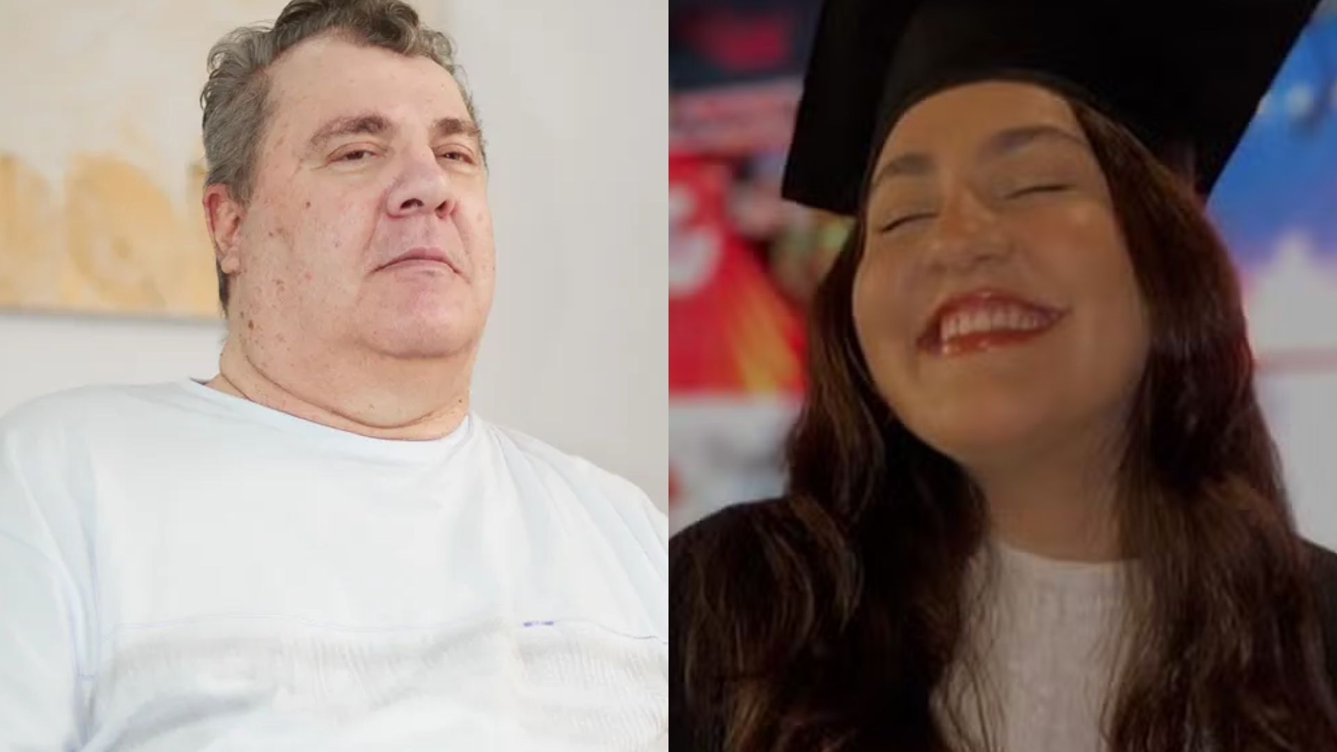 Gerson Brenner e a filha, Vica - Reprodução/Globo/Instagram
