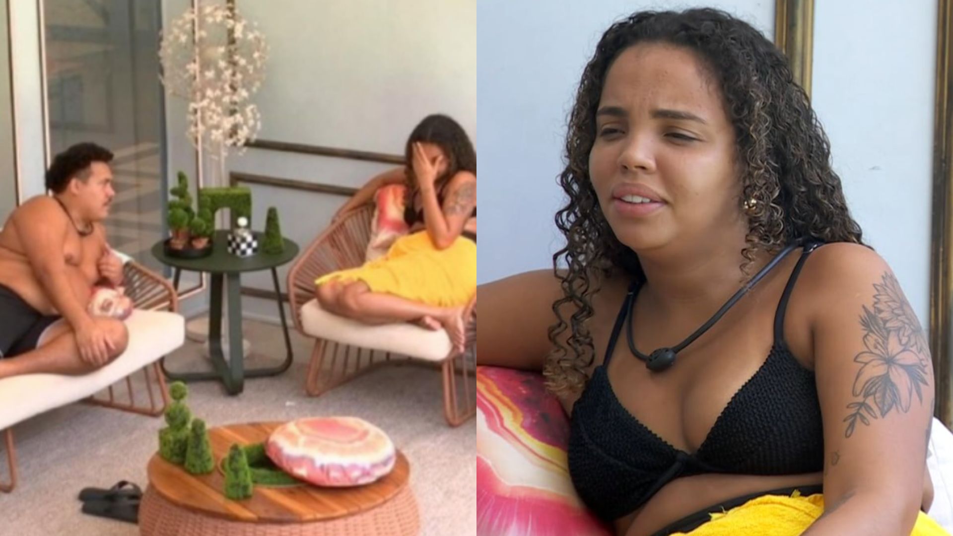 Lucas e Pitel no 'BBB 24' - Reprodução/Globoplay