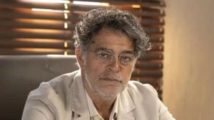 Quintino Ariosto Evaristo(Eduardo Moscovis) em 'No Rancho Fundo - Manoella Mello/TV Globo