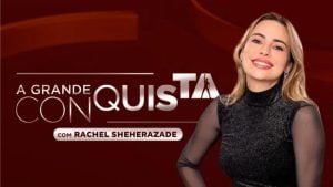 Rachel Sheherazade, apresentadora de A Grande Conquista - Foto/ TV Record