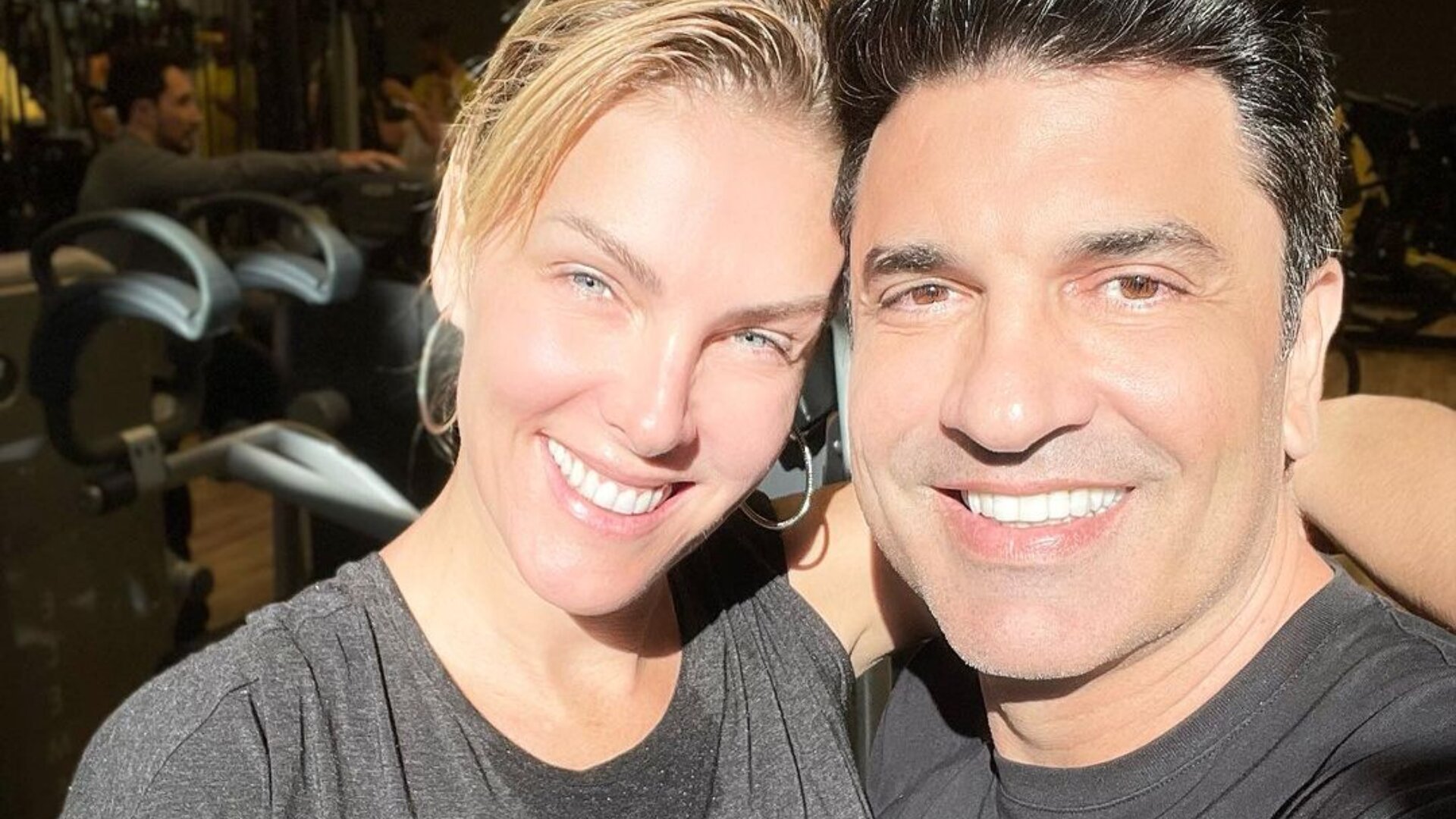 Ana Hickmann e Edu Guedes