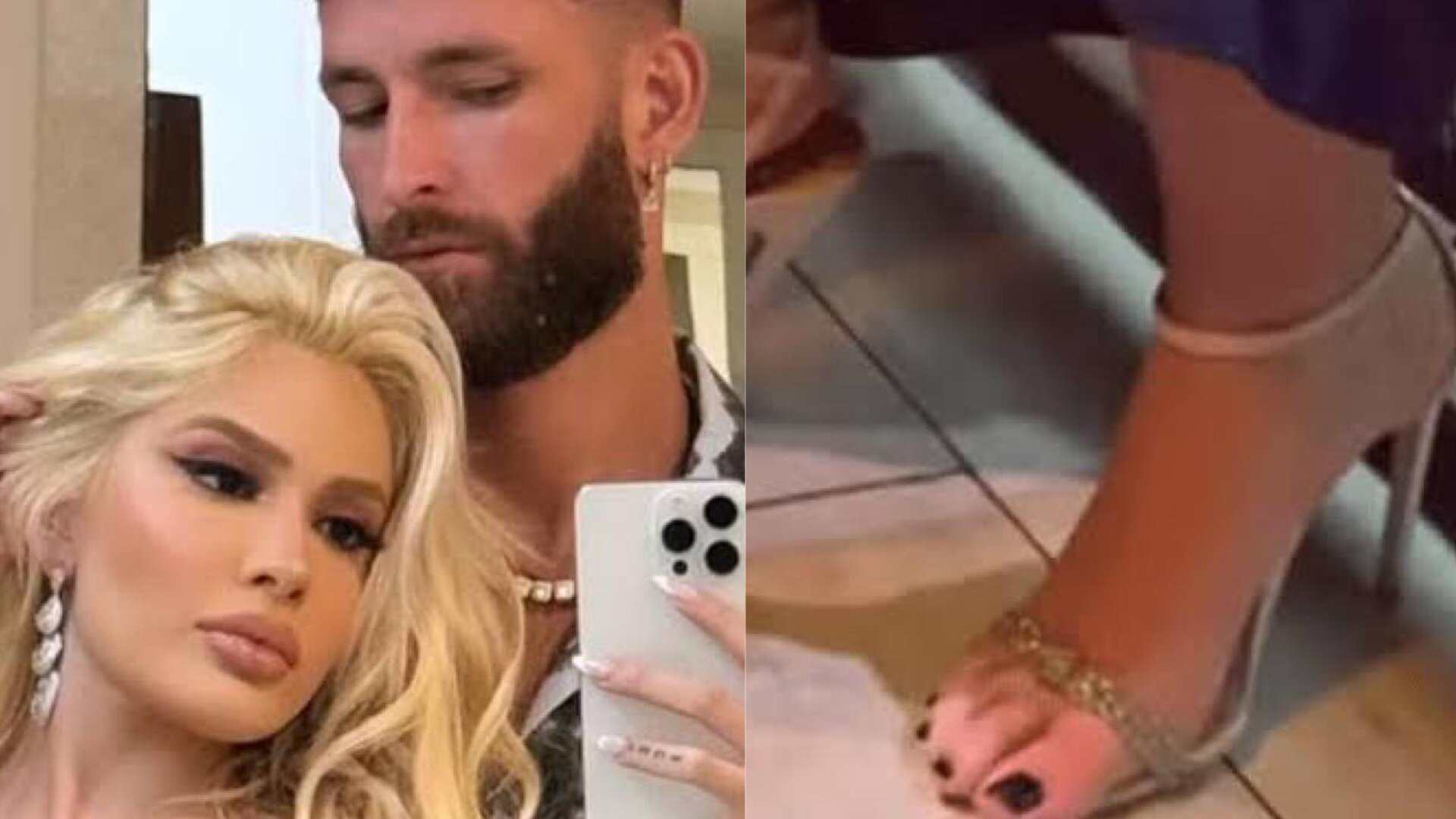 Pé de Karoline Lima vira chacota e Léo Pereira faz confissão