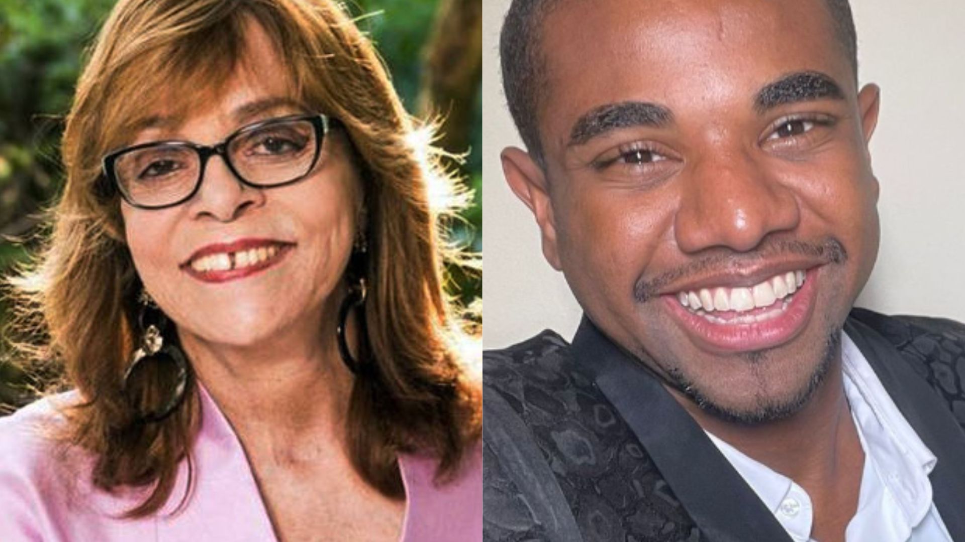 Gloria Perez e Davi - Reprodução/TV Globo/Redes sociais