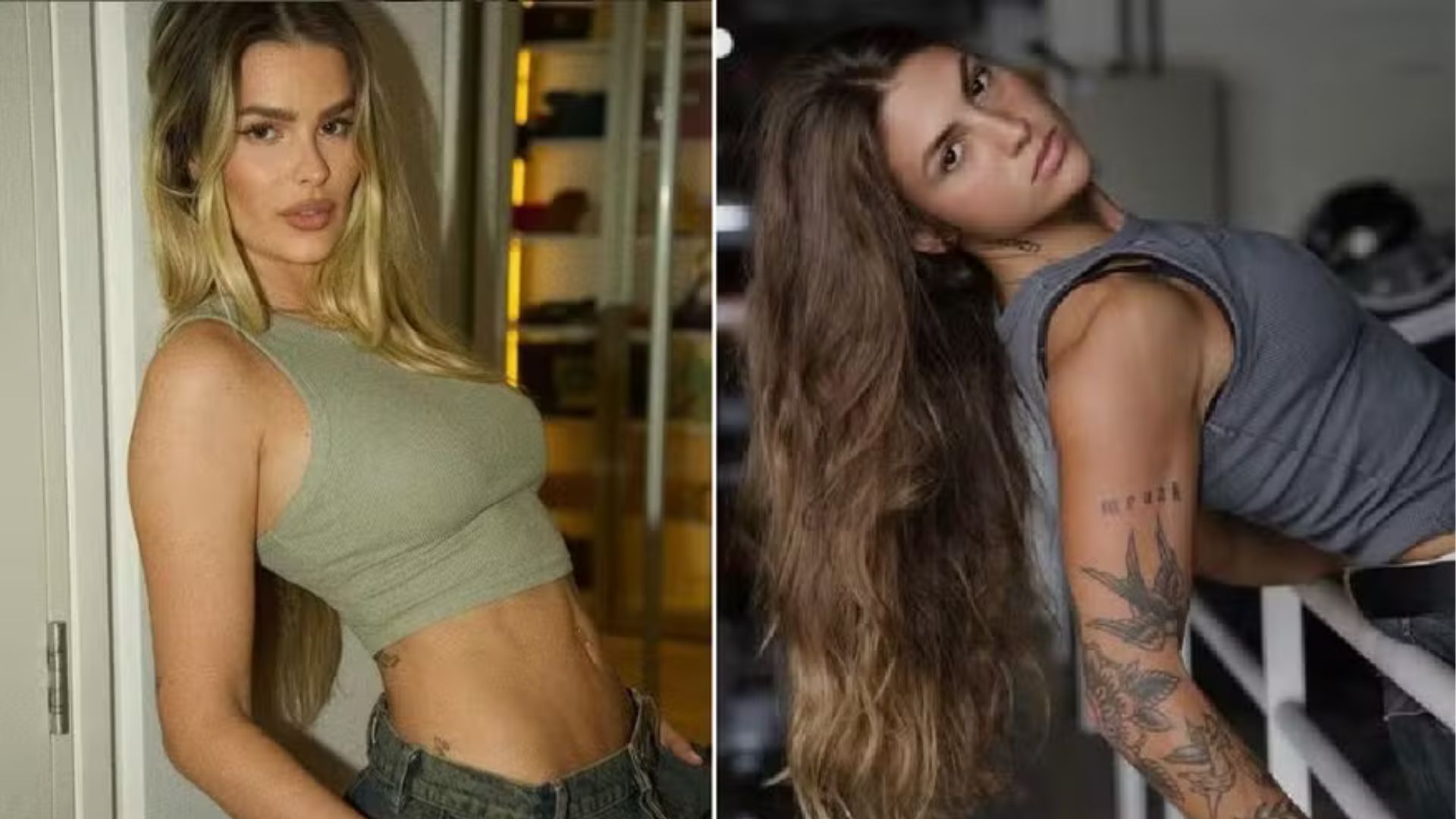 Yasmin brunet e Mia Carvalho - TV Globo/Instagram