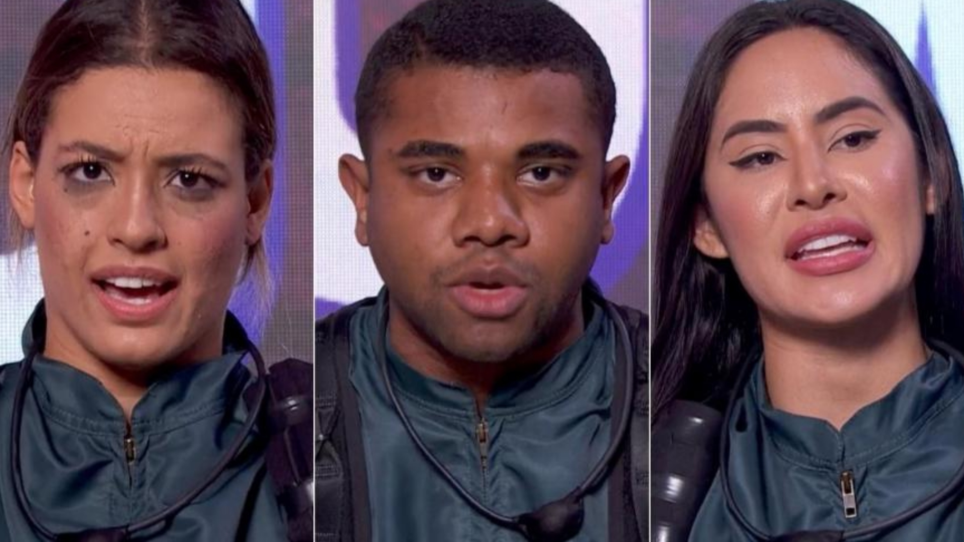 Beatriz, Davi, Isabelle (Reprodução/Globo)