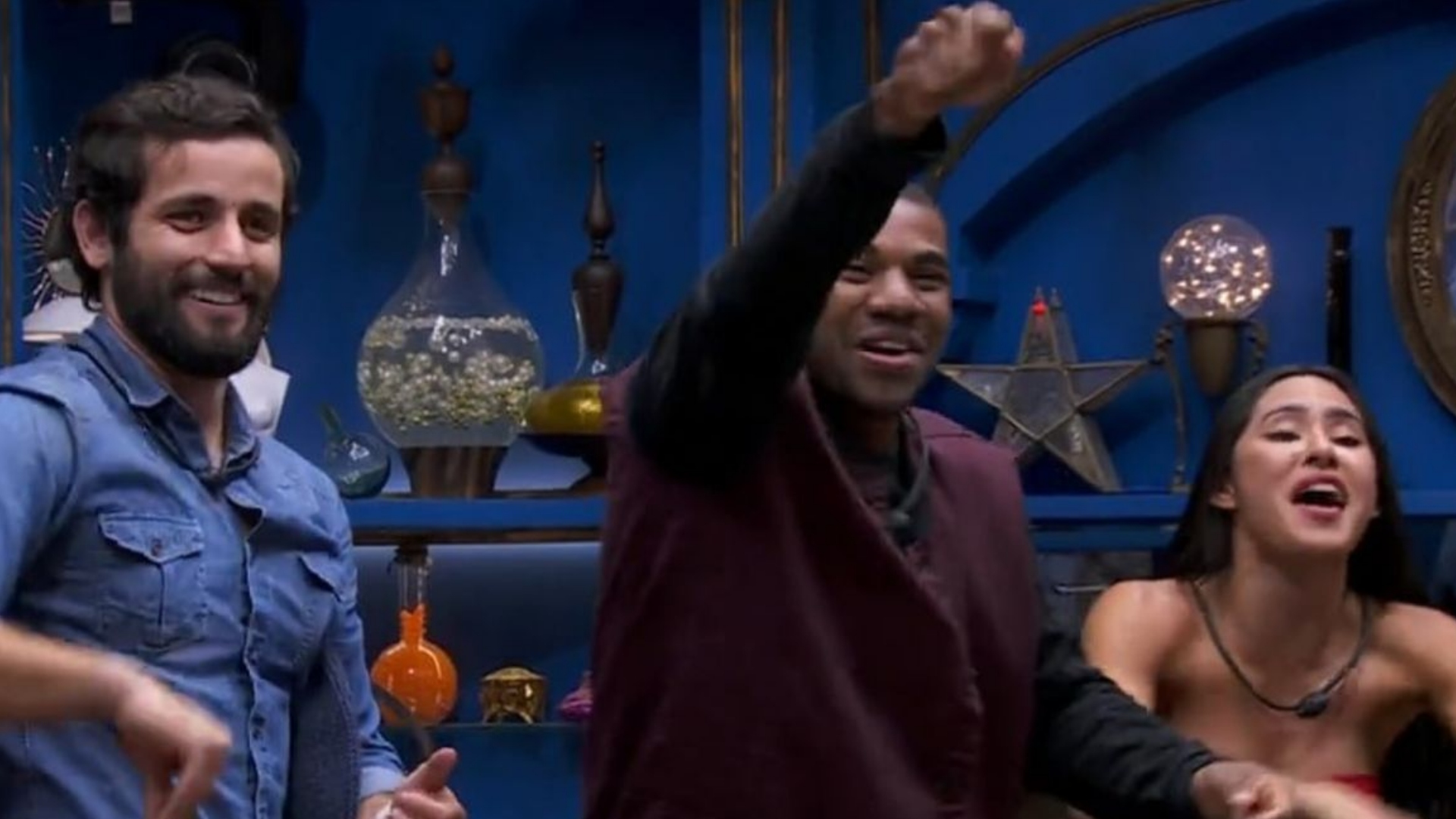 Matteus, Davi e Isabelle (Reprodução/Globo)