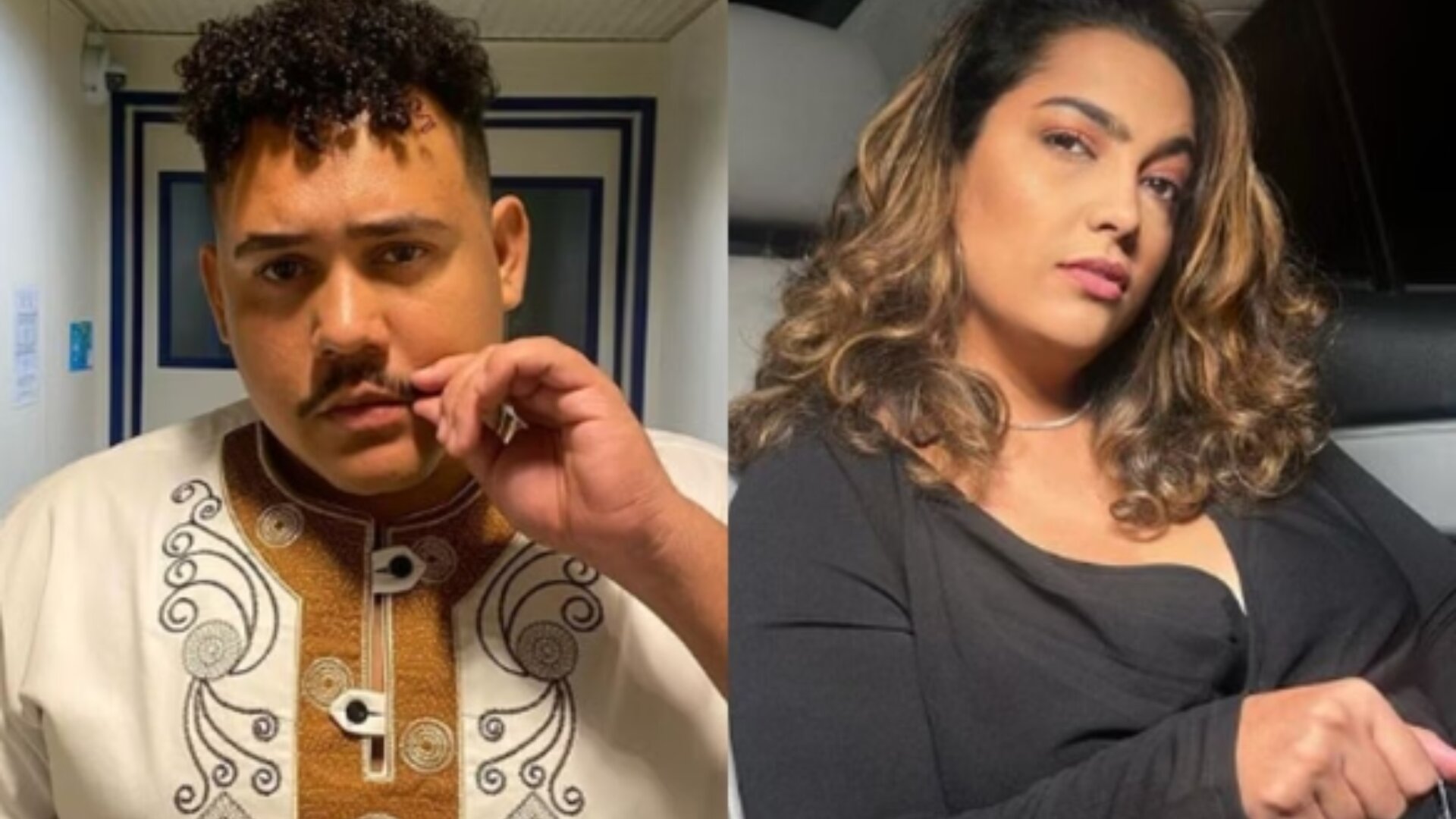 Lucas Buda e ex-esposa, Camila Moura