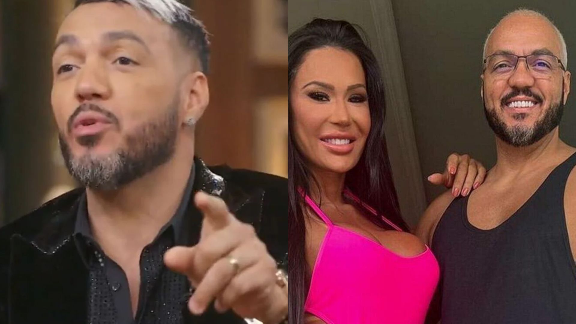 Belo e Gracyanne Barbosa - Reprodução/TV Globo/Instagram