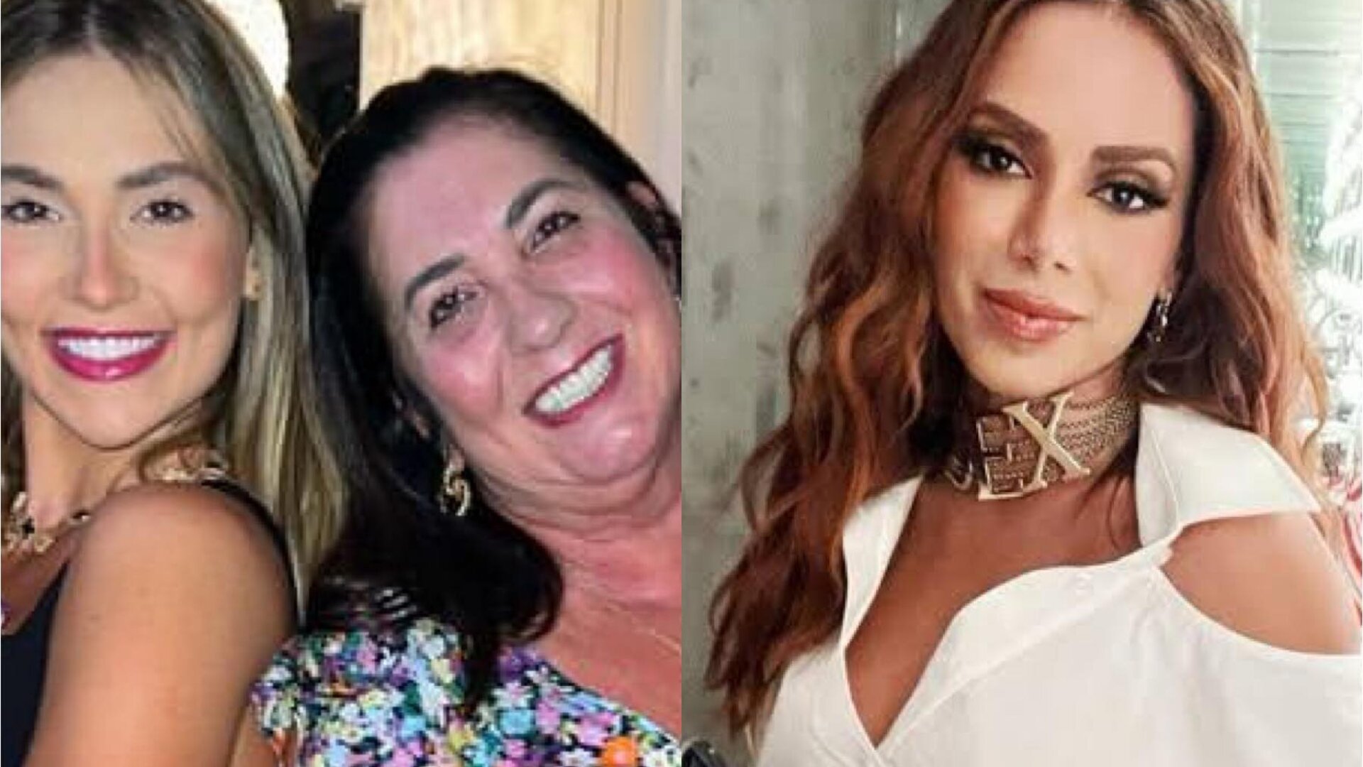 Anitta com a mãe, Margareth Serrão, e Anitta