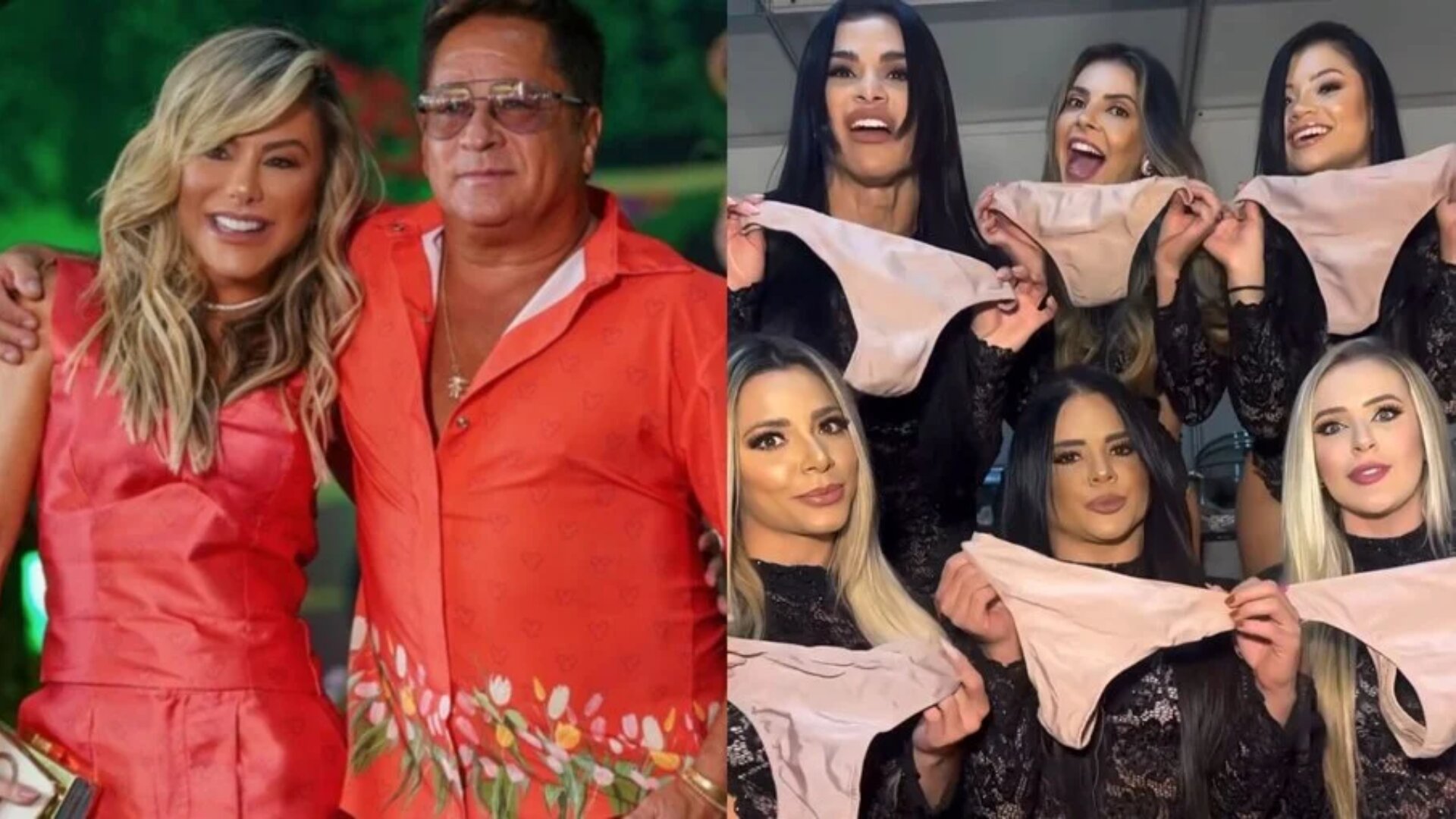 Leonardo revela reação de Poliana Rocha após boatos de dançarinas sem calcinha