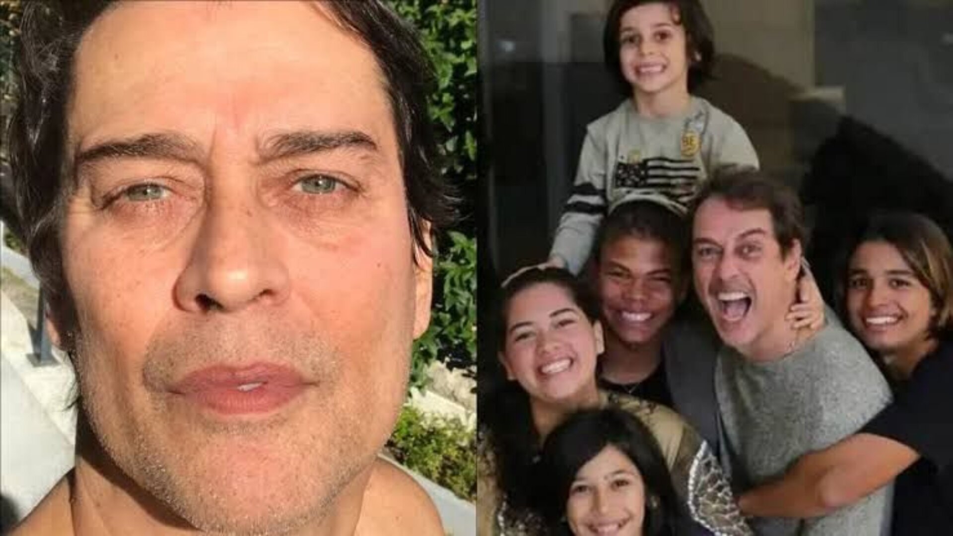 Marcello Antony com os filhos