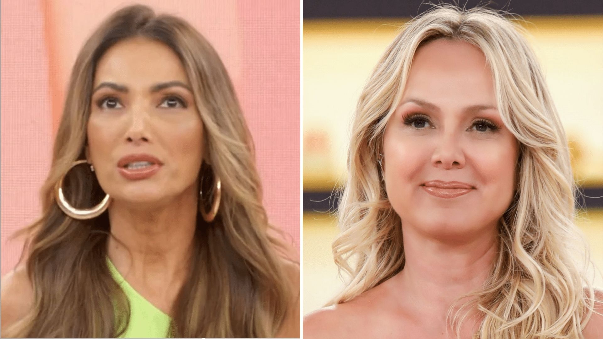 Patrícia Poeta e Eliana - Reprodução/Globo/SBT