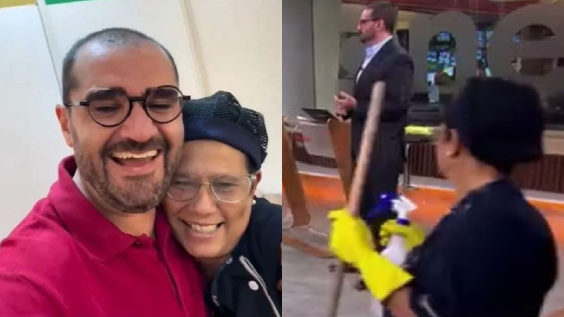 Marcelo Cosme e Rosana Silva - Reprodução/Instagram/Globonews