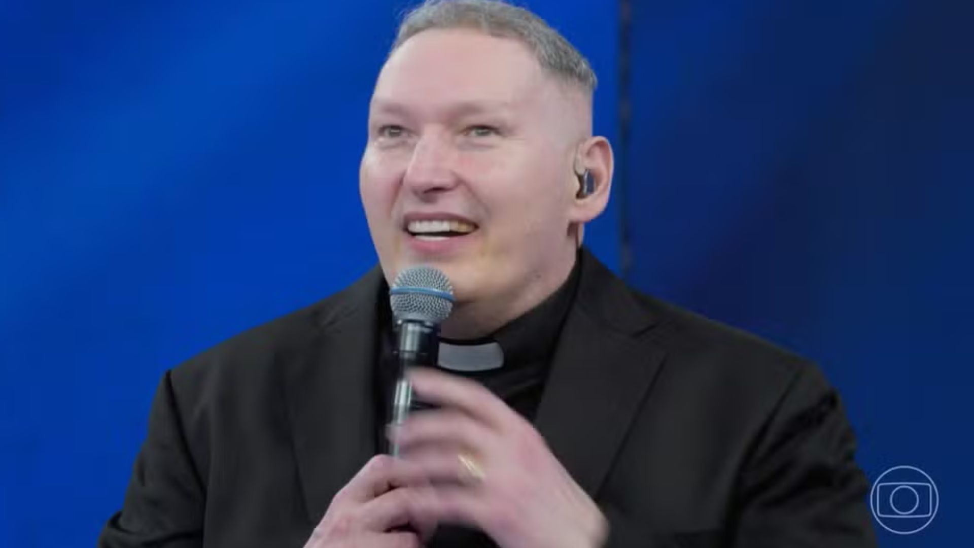 Padre Marcelo Rossi no 'Domingão' - Reprodução/TV Globo