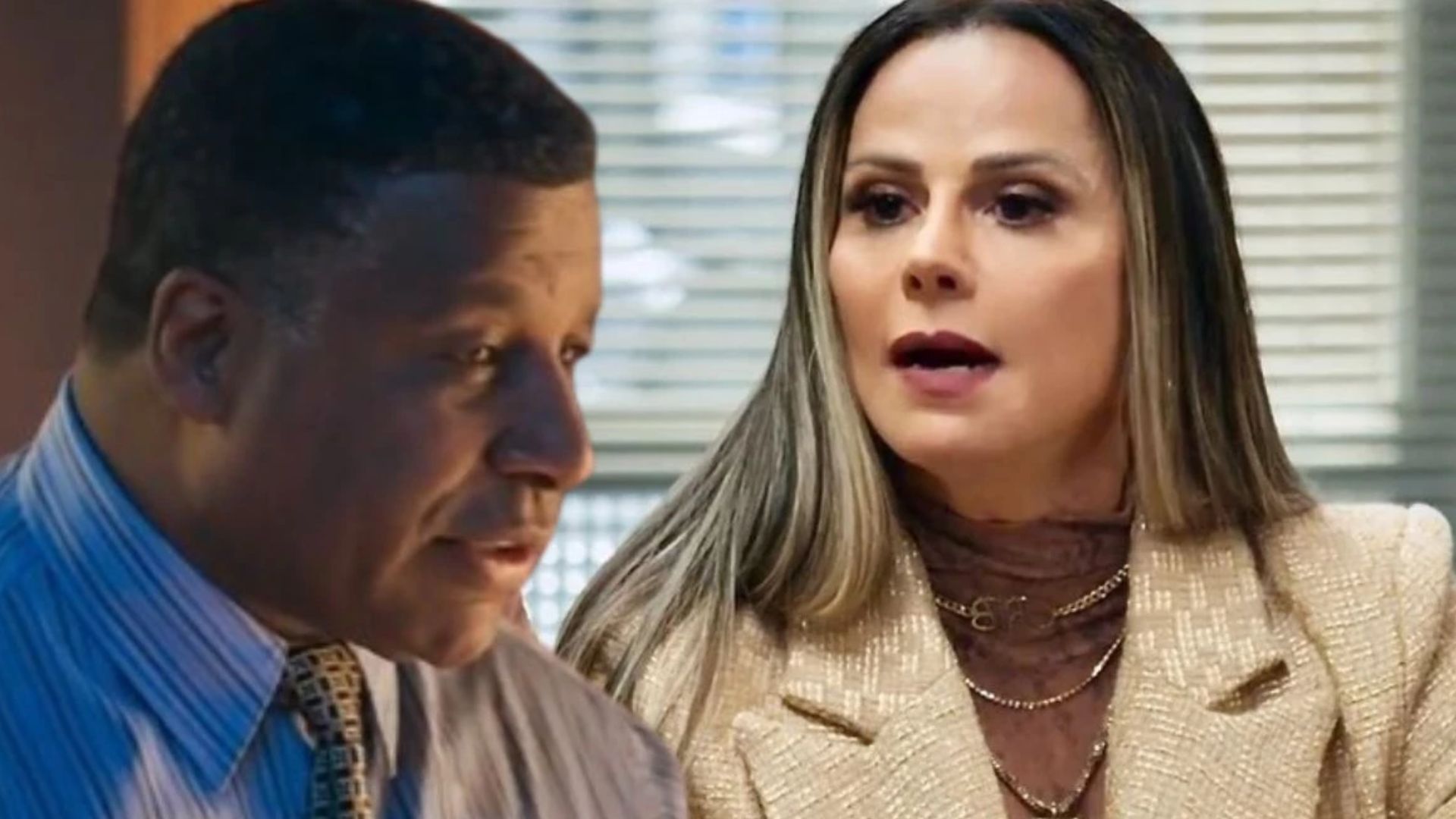 Edson e Rosana em 'Volta por Cima' - Reprodução/TV Globo