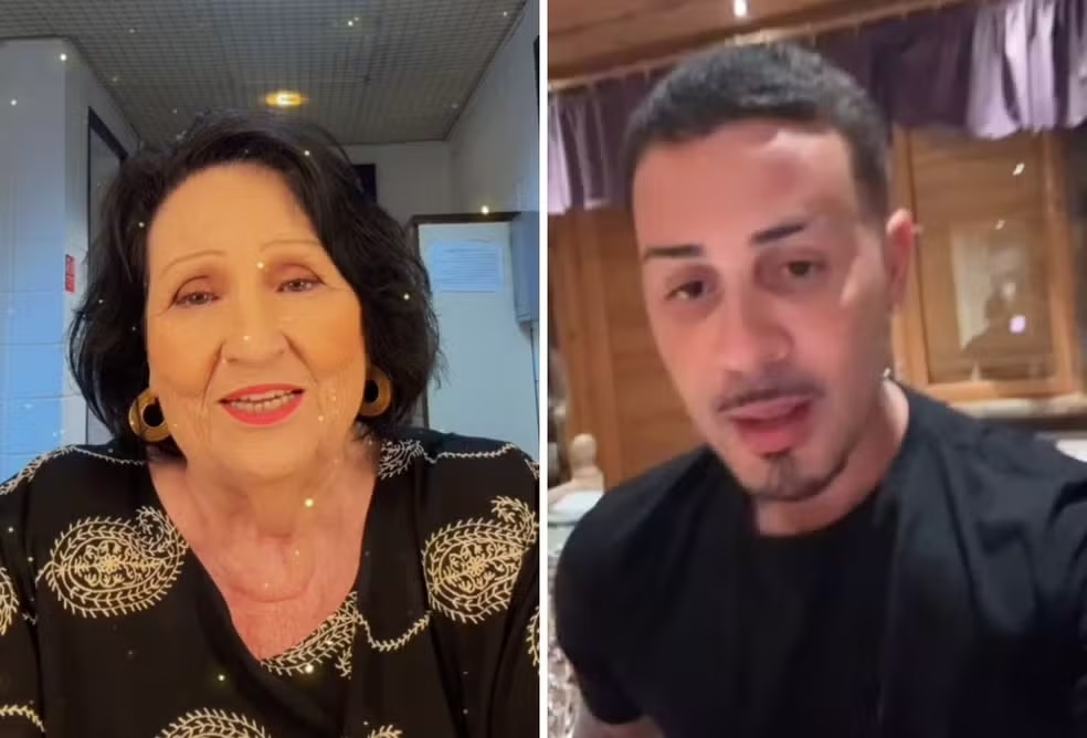 Dona Déa e Carlinhos - Reprodução/Instagram
