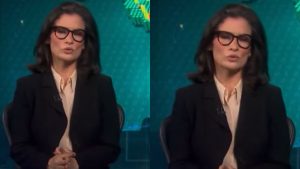 Renata Vasconcellos no 'Jornal Nacional' - Reprodução/TV Globo