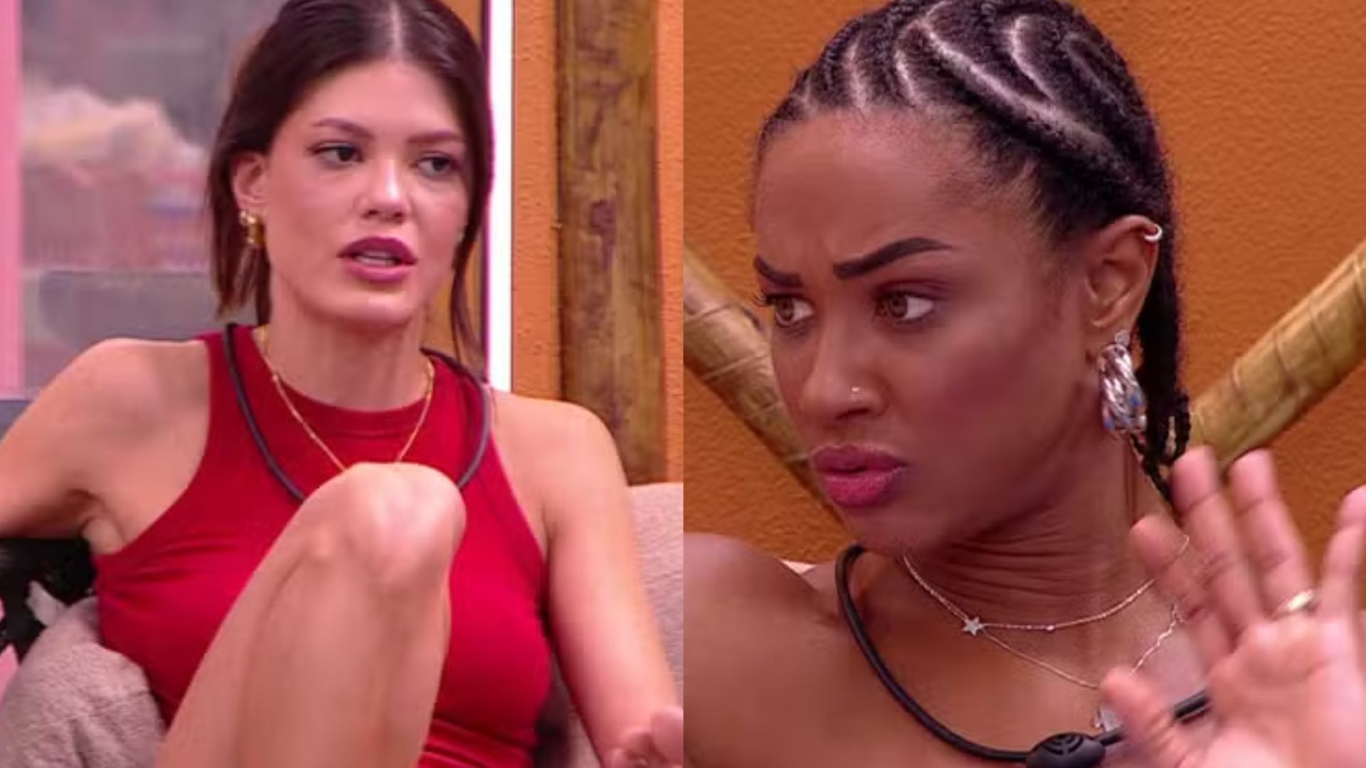 Vitória e Aline no 'BBB 25' - Reprodução/Globoplay