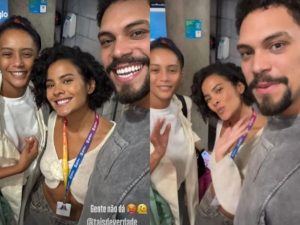 Vinícius, Bella Campos e Taís Araújo - Reprodução/Instagram