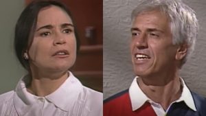Helena (Regina Duarte) e Assunção (Nuno Leal Maia) - Reprodução/Globo