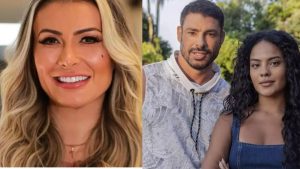 Andressa Urach, Cauã Reymond e Bella Campos - Foto: Instagram/TV Globo