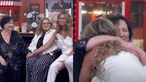 Dona Déa e Lívia Andrade no 'Domingão' - Reprodução/TV Globo