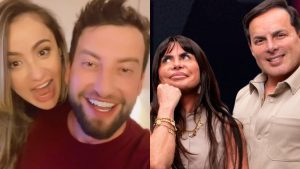 Eros, Gi Prado, Gretchen e Esdras, ex-participantes do 'Power Couple' - Reprodução/Instagram/Record