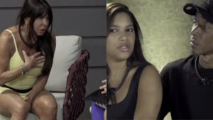 Gretchen, Emilyn e Everton no 'Power Couple' - Reprodução/Playplus