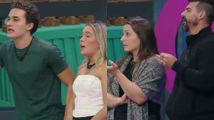 Gui, Bia, Carol e Radamés no 'Power Couple' - Reprodução/Record