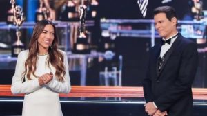 Patricia Abravanel e Celso Portioli no 'Troféu Imprensa' - Reprodução/SBT