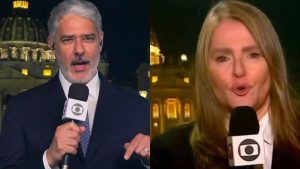 William Bonner e Ilze Scamparini - Reprodução/TV Globo