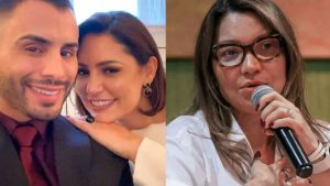 Agustin Fernandez, Michelle Bolsonaro e primeira-dama Janja, mulher do presidente Lula