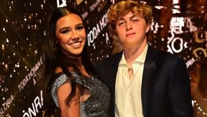 Duda Guerra e Benício Huck, filho de Angélica e Luciano Huck - Crédito: Léo Franco/AgNews