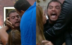 Dhomini no 'Power Couple' - Reprodução/Record