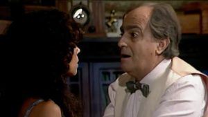 Filó (Cristina Galvão) e Artur (Ary Fontoura) em 'Tieta'
