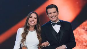 Patricia Abravanel e Celso Portioli no 'Troféu Imprensa' - Reprodução/SBT
